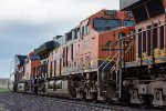 BNSF 3923 trails on an eastbound intermodal 